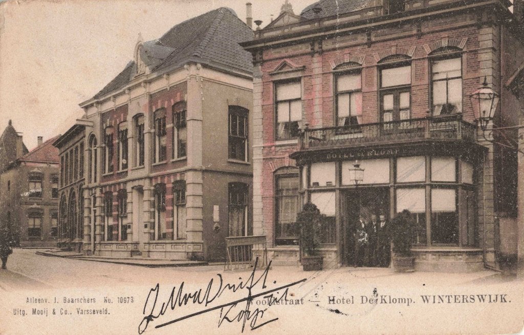 Winterswijk Wooldstraat Hotel De Klomp L3203, Ophalen, Voor 1920, Gelopen, Gelderland