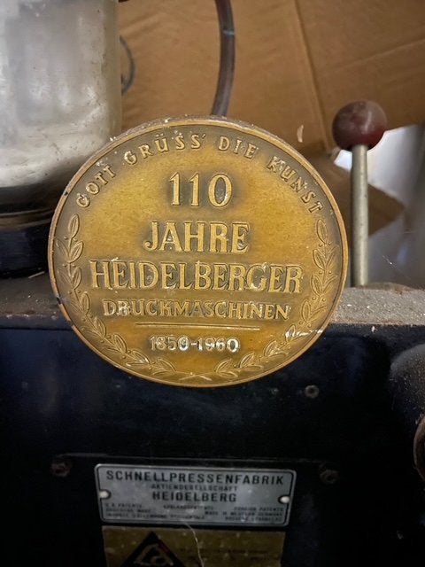 Heidelberger Drukmachines 110 Jaar Jubileum Medaille, Ophalen of Verzenden, Gebruikt