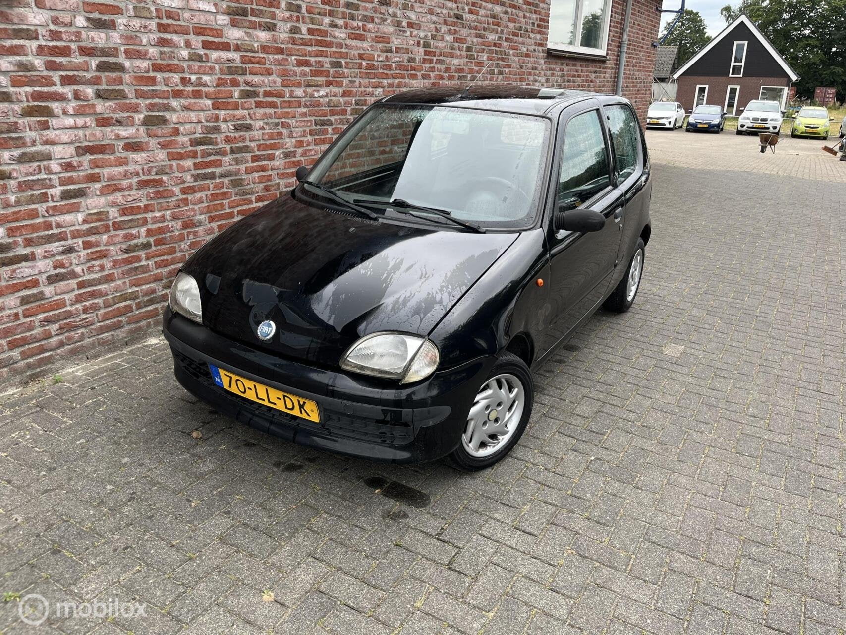 Fiat Seicento 1.1 S, Auto's, Voorwielaandrijving, Zwart, Origineel Nederlands, Handgeschakeld