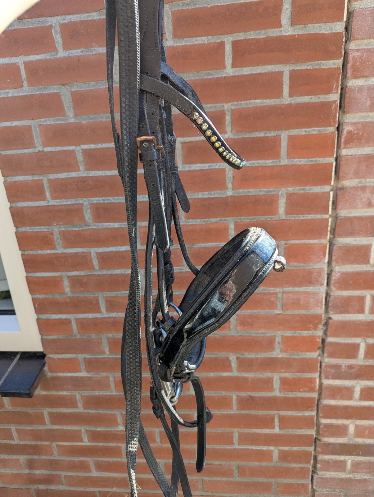 Te koop hoofdstel voor een klein prijsje, Dieren en Toebehoren, Recreatie, Ophalen of Verzenden, Zwart, Anatomisch gevormd