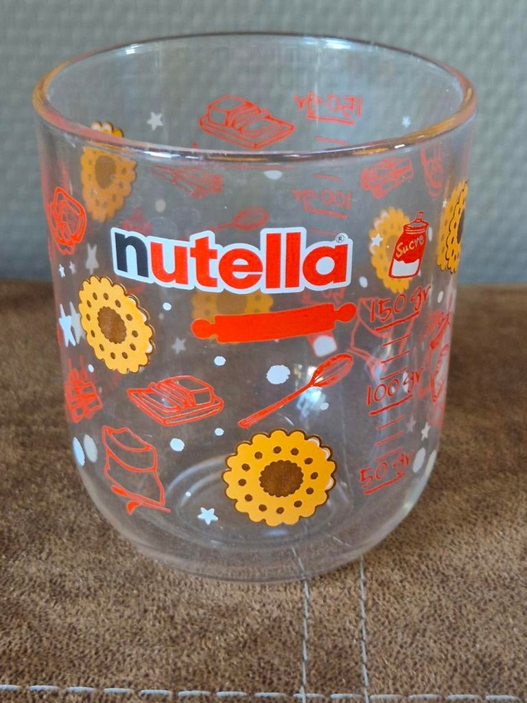 Nutella glas, Ophalen of Verzenden, Gebruikt