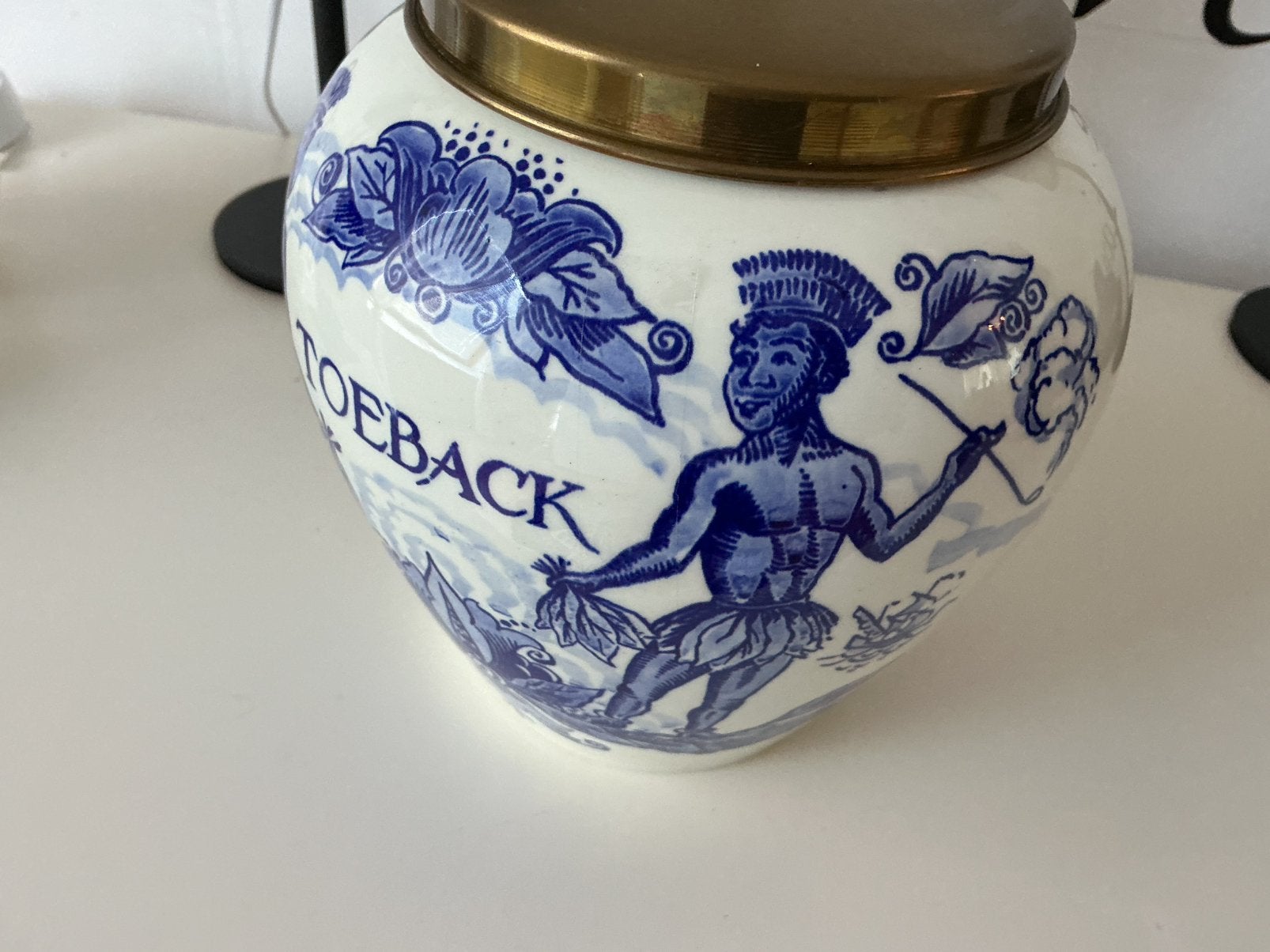 Toeback Tabak Pot  Nu € 22,50, Antiek en Kunst, Ophalen of Verzenden