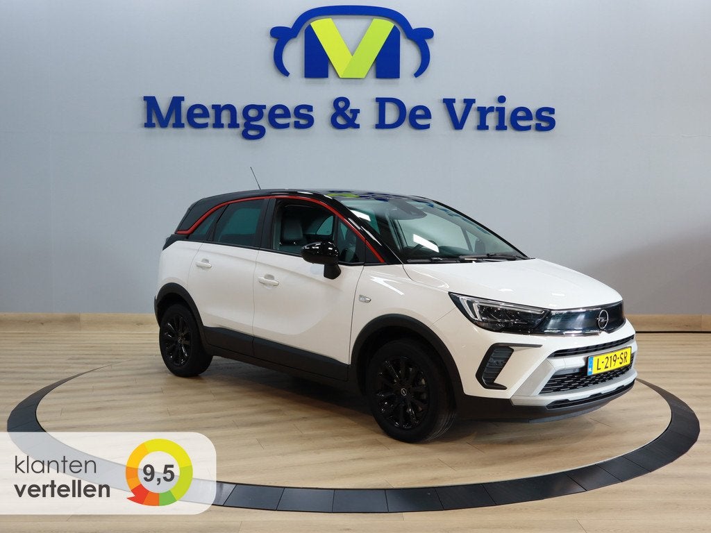 Opel Crossland 1.2 Turbo GS Line Airco ECC | Navigatie | App, 12 maanden, Gebruikt, 1199 cc, Wit