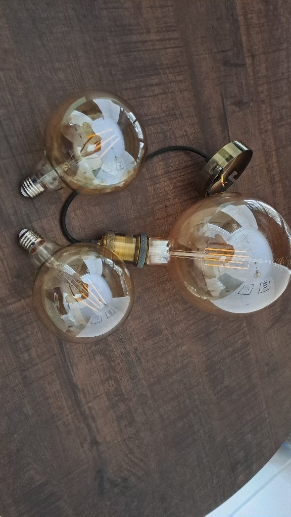 3x led lampen, Ophalen, Led-lamp, Gebruikt, E27 (groot)