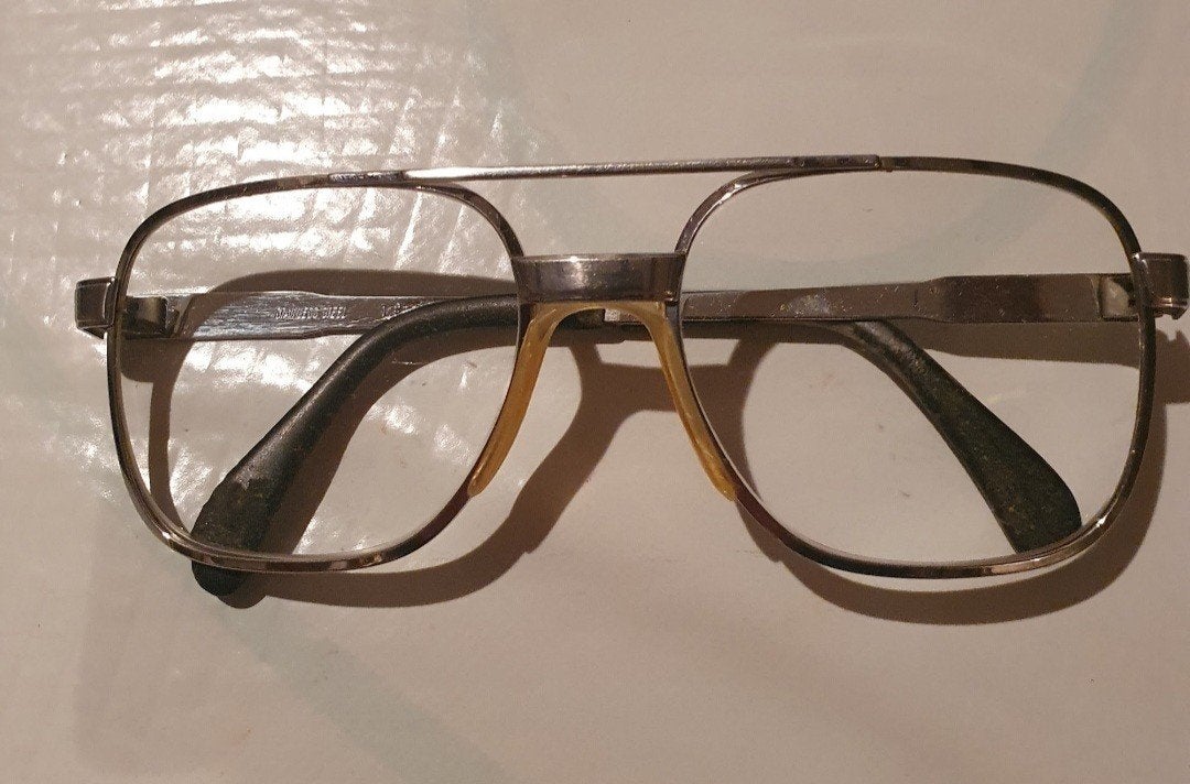 Vintage Bril - Zilverkleurig Montuur, Overige merken, Gebruikt, Ophalen of Verzenden, Grijs