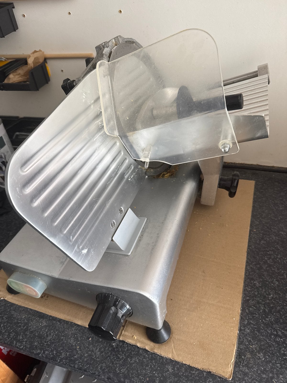 CaterChef Vleessnijmachine - Gebruikt, Huis en Inrichting, Keuken | Keukenbenodigdheden, Ophalen of Verzenden, Gebruikt