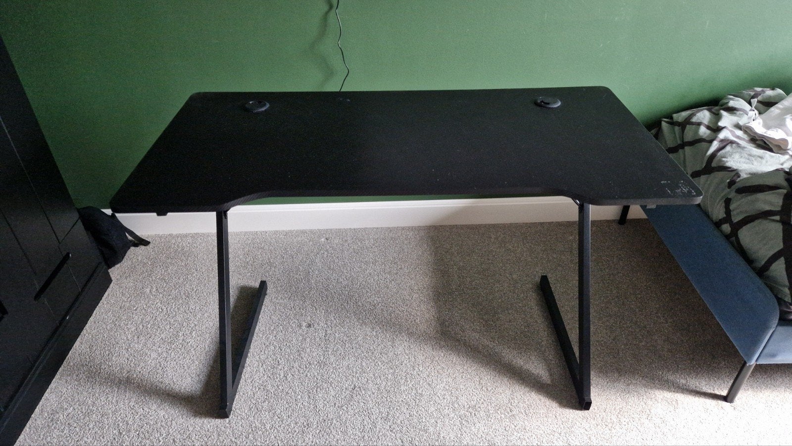 Zwart Gaming Bureau - Perfect voor elke gamer, Huis en Inrichting, Ophalen, Zwart, Gebruikt, Metaal