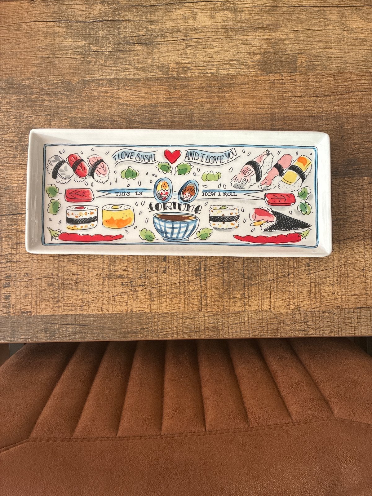 Blond Amsterdam Sushi schaal - I love sushi, Huis en Inrichting, Keuken | Servies, Keramiek, Ophalen of Verzenden, Modern, Blond Amsterdam