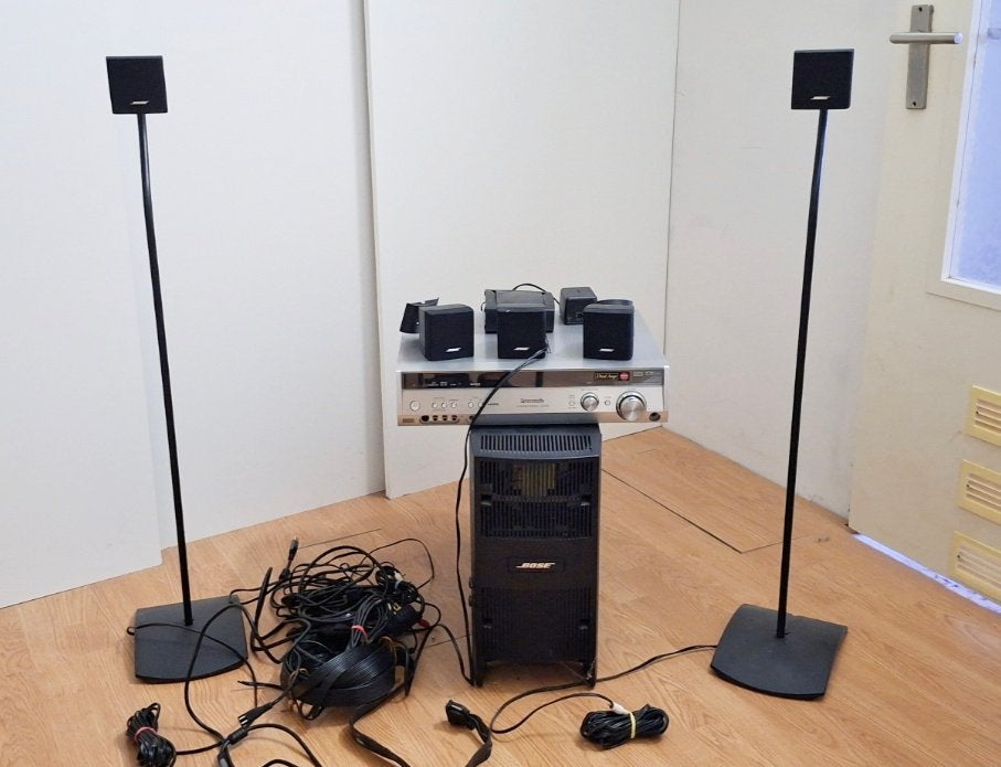 Panasonic AV Receiver met 5 Bose speakers en subwoofer, Ophalen, Gebruikt, Panasonic, 70 watt of meer