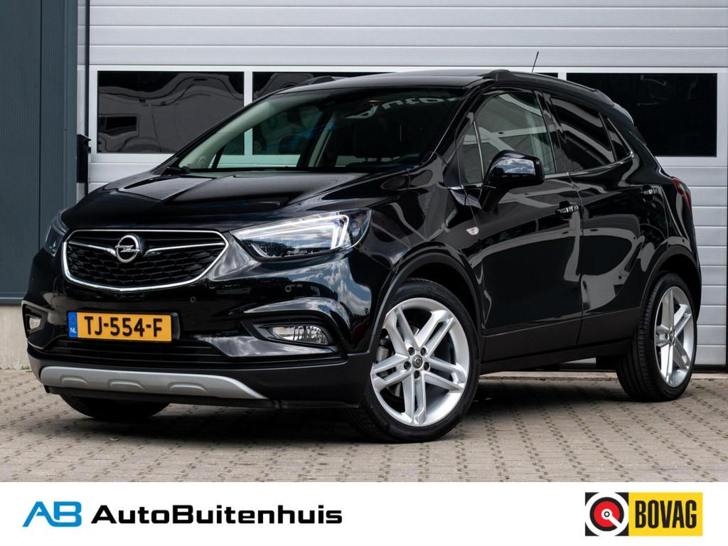 Opel Mokka X 1.4 Turbo Black Edition|1e EIGENAAR|STOEL-STUUR, Voorwielaandrijving, Euro 6, Zwart, Leder