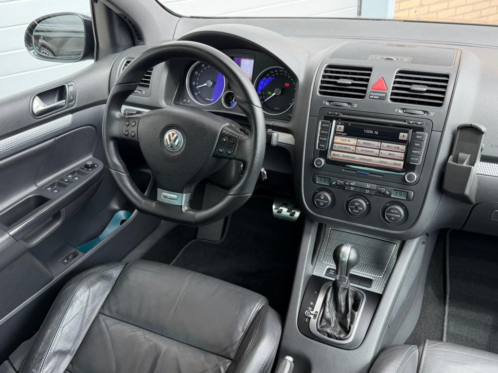 Volkswagen Golf R32 3.2 4-Motion DSG Nieuwstaat, Auto's, Volkswagen, Zwart, 3189 cc, Automatische klimaatregeling, Zwart