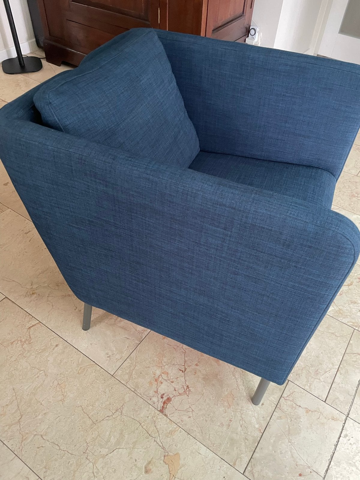 ZGAN brede Stoel / fauteuil, Huis en Inrichting, Fauteuils, Ophalen, Zo goed als nieuw, 75 tot 100 cm, 50 tot 75 cm