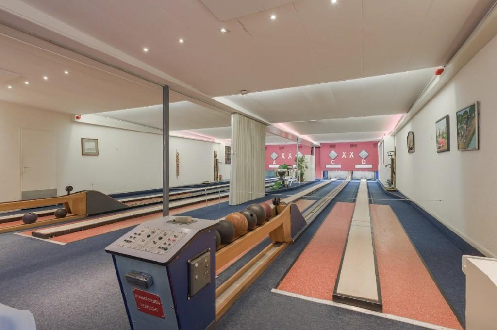 4x Schmid kunststof kegelbanen – complete installatie, Sport en Fitness, Bowlen, Ophalen, Gebruikt, Bal