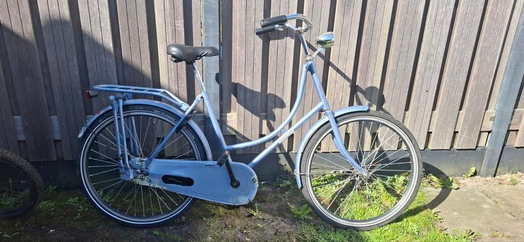 Degelijke damesfiets - Lichtblauw, Fietsen en Brommers, Fietsen | Dames | Damesfietsen, Gebruikt, Overige merken, (Extra) lage instap