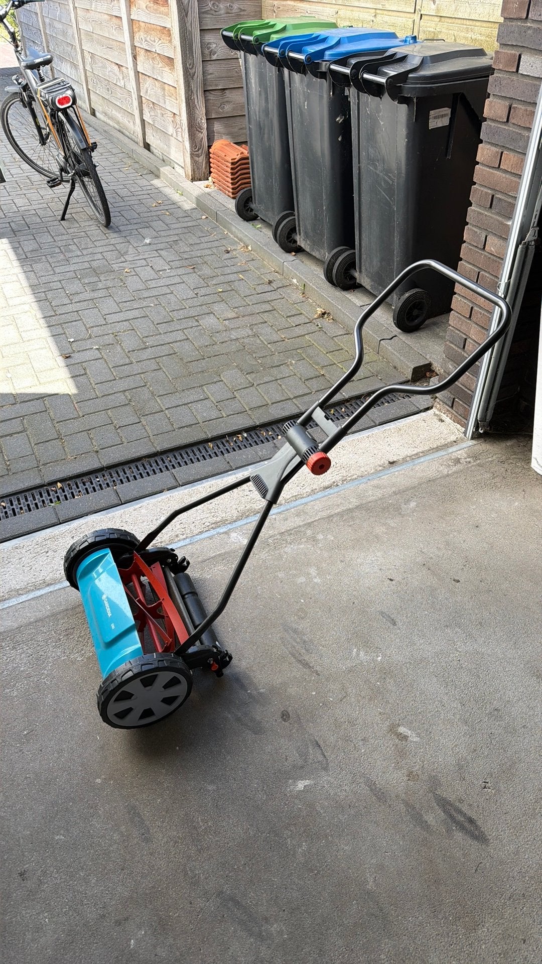 Gardena 330 hand grasmaaier, Ophalen, Handgrasmaaier, Zo goed als nieuw, 30 t/m 39 cm