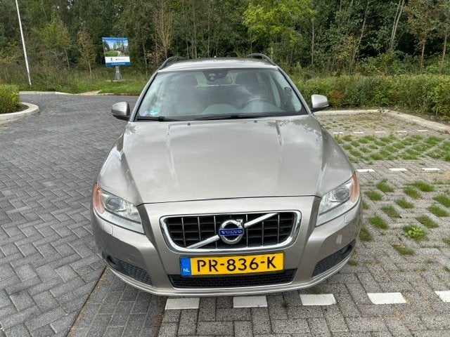 Volvo V70 2.5 T 2011 bifuel LPG, metallic bruin, Auto's, Voorwielaandrijving, Zwart, Bruin, Leder en Stof
