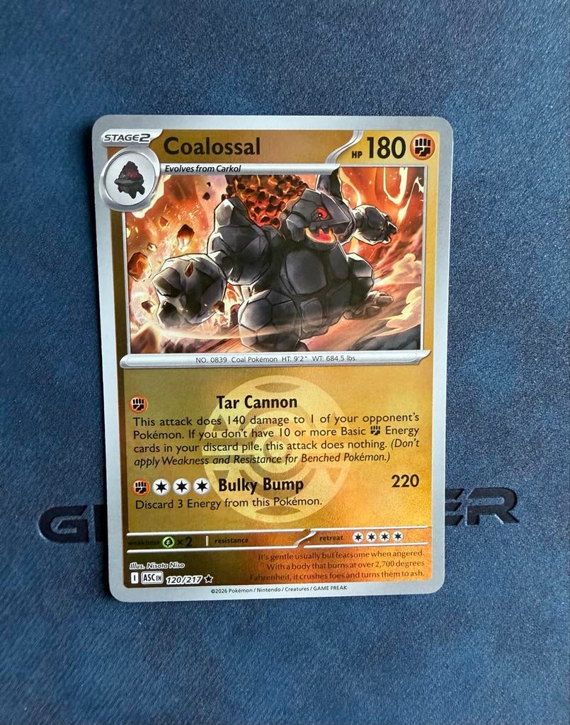 Coalossal 120/217 (Reverse Holo) Ascended Heroes, Ophalen of Verzenden, Zo goed als nieuw, Losse kaart, Foil