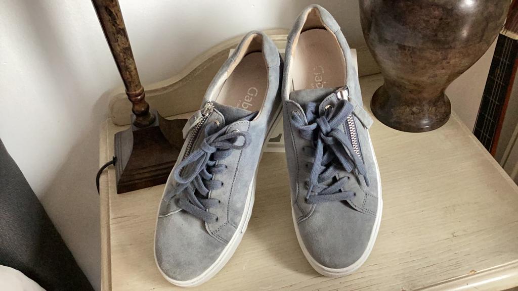 Gabor schoenen suède blauw grijs maat 38, Kleding | Dames, Schoenen, Ophalen of Verzenden, Zo goed als nieuw, Blauw, Instappers