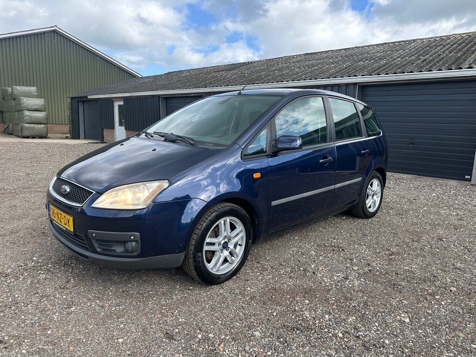 Ford C-Max 1.8 88KW 2004 Blauw airco apk INRUILKOOPJE!!, Voorwielaandrijving, Stof, 1287 kg, 4 cilinders