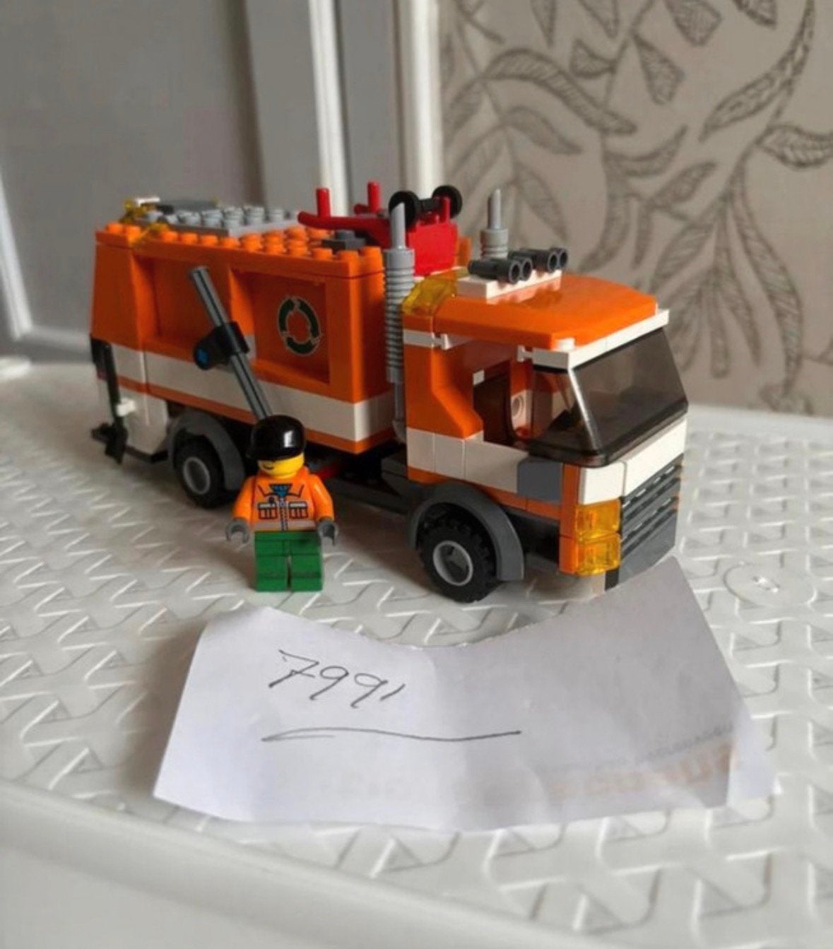 Lego city 7991 vuilniswagen, Kinderen en Baby's, City, Verzenden, Lego, Zo goed als nieuw