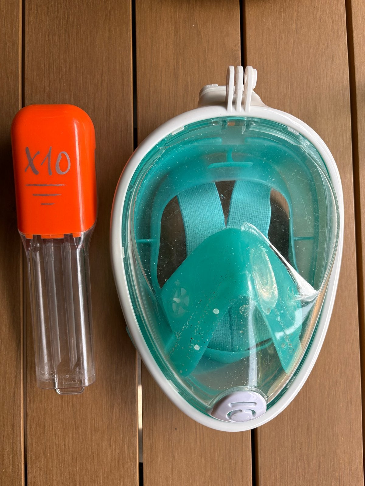 Duikmasker met snorkel, Ophalen of Verzenden, Gebruikt, Duikbril of Snorkel