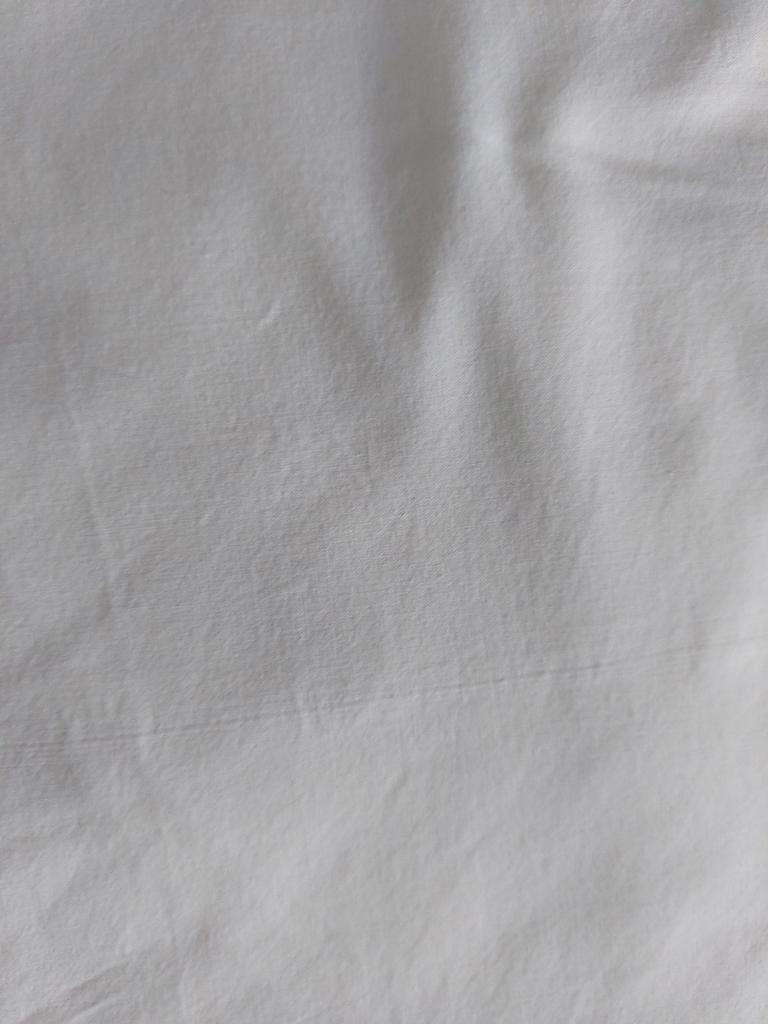 Hoeslaken, Gebruikt, Tweepersoons, Ophalen of Verzenden, Wit