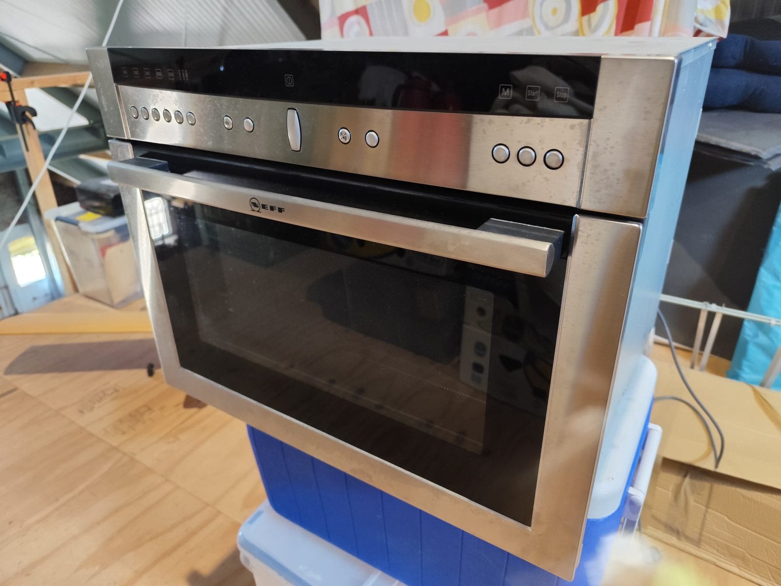 NEFF Inbouwmagnetron – Model C57W40N3/S3 – RVS, Ophalen, Zo goed als nieuw, Inbouw