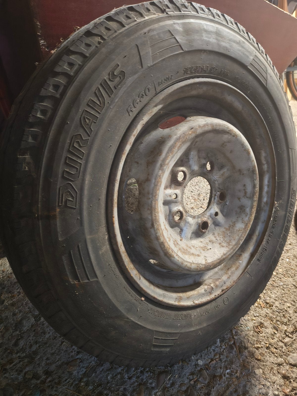 2x Bridgestone Duravis band op velg 185R14, light truck., Ophalen of Verzenden, Onb, Onb, Onb