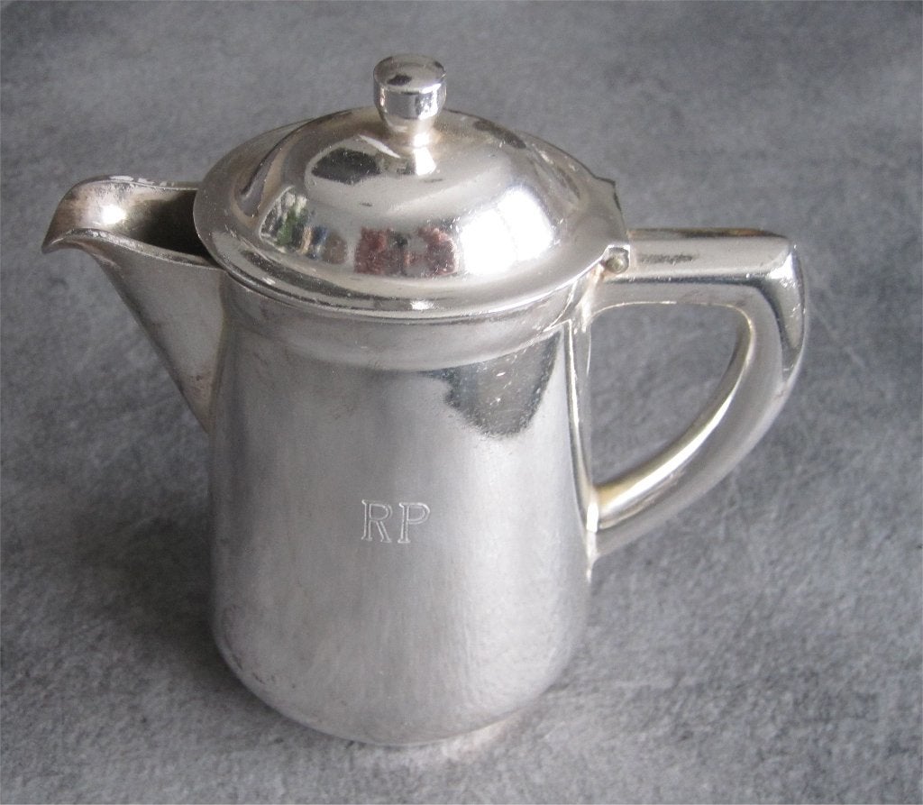 Hotelzilver - kannetje met monogram, Ophalen of Verzenden