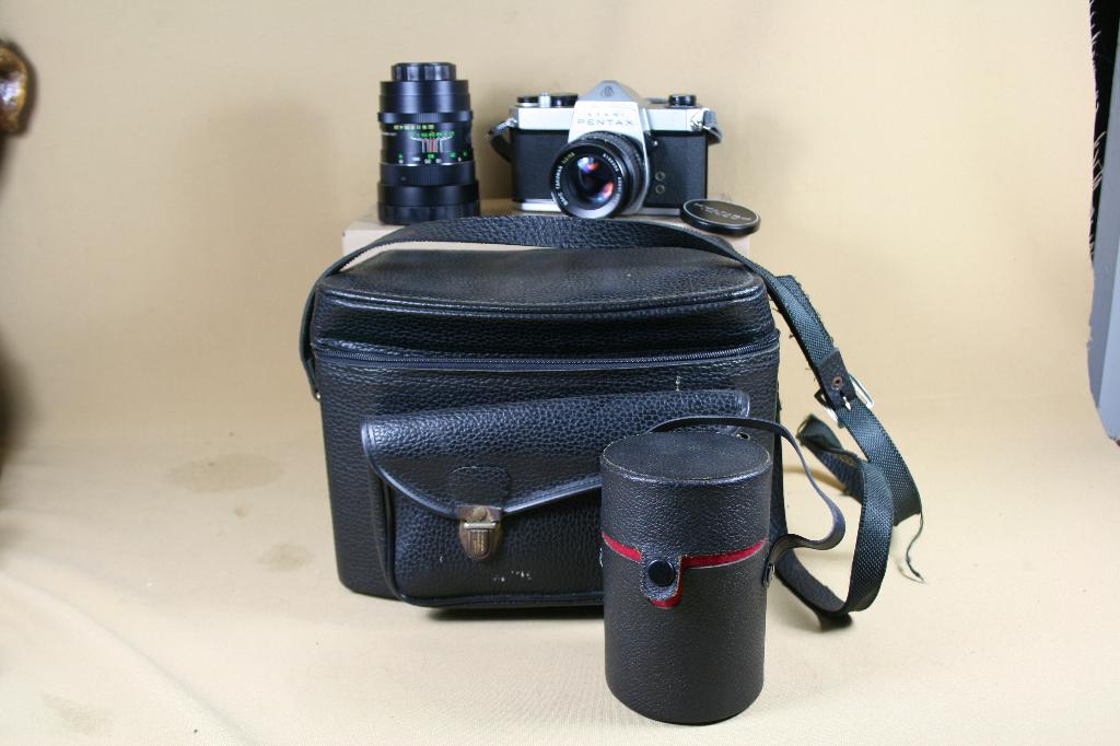 Pentax Asahi camera met extra lens en tas, Audio, Tv en Foto, Fotocamera's Analoog, Gebruikt, --, Spiegelreflex, Ophalen of Verzenden
