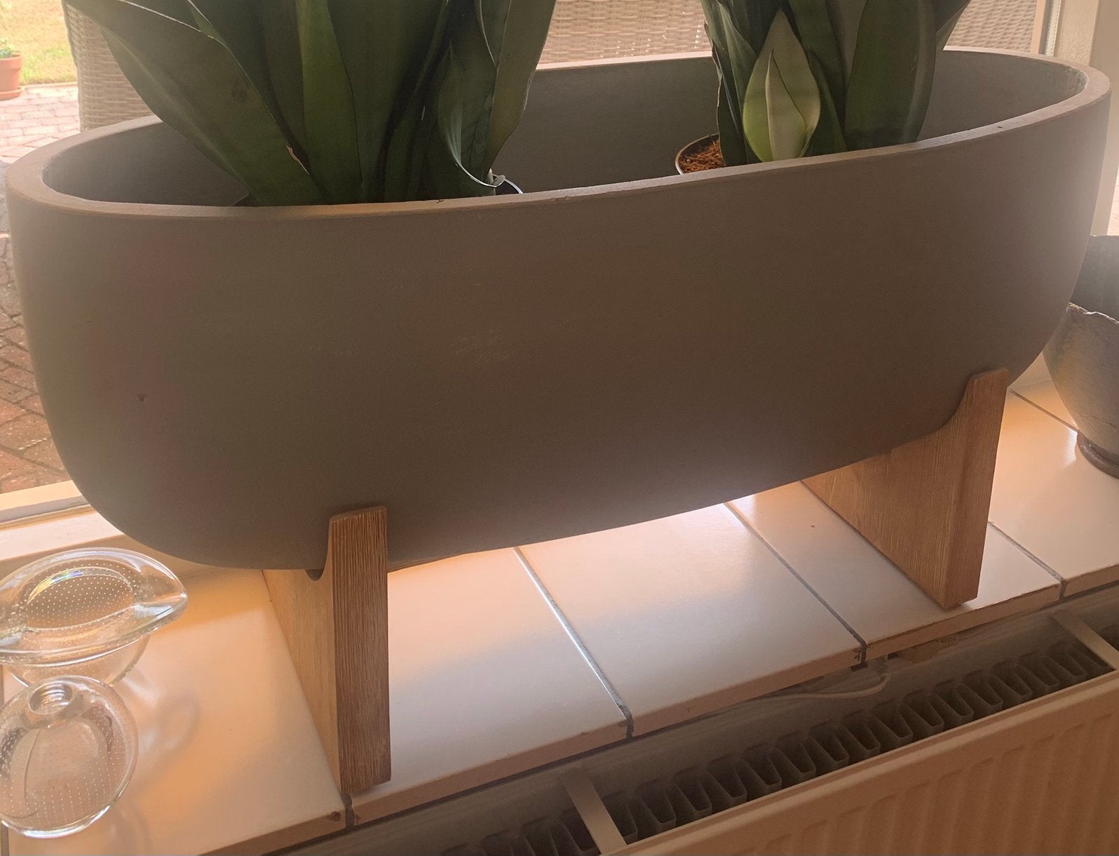 Grote Intratuin plantenbak op houten standaard voor binnen, Ophalen, Overige materialen, Gebruikt, Binnen