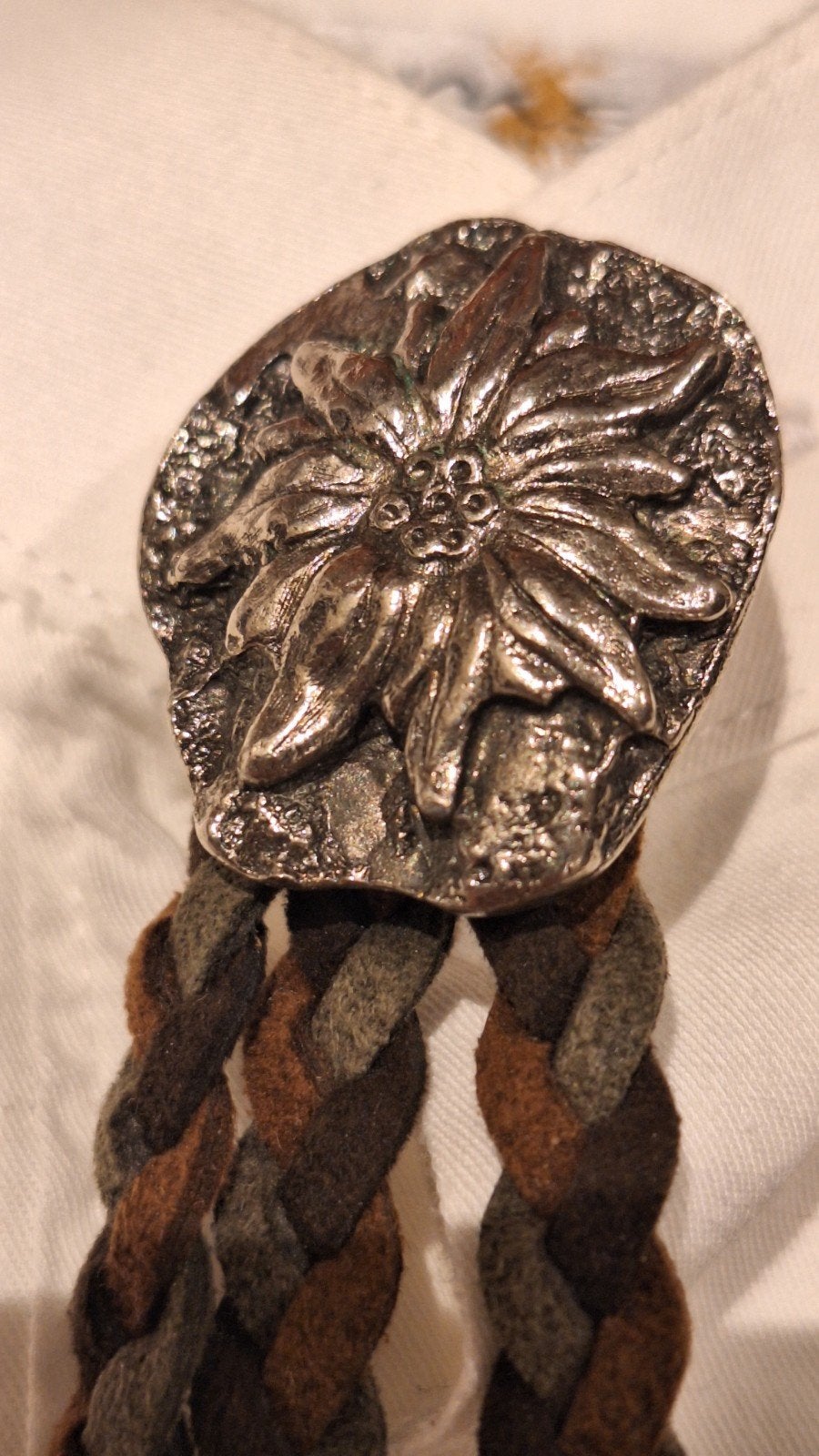 Trachten Schmuck clip boord Edelweiss oktoberfeest Tiroler, Sieraden, Tassen en Uiterlijk, Ophalen, Gebruikt, Minder dan 4 cm