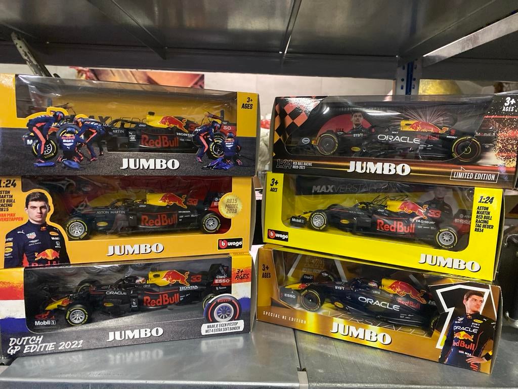 Max Verstappen Red Bull Racing schaalmodellen, Hobby en Vrije tijd, Modelauto's | 1:24, Ophalen of Verzenden, Nieuw, Auto, Bburago