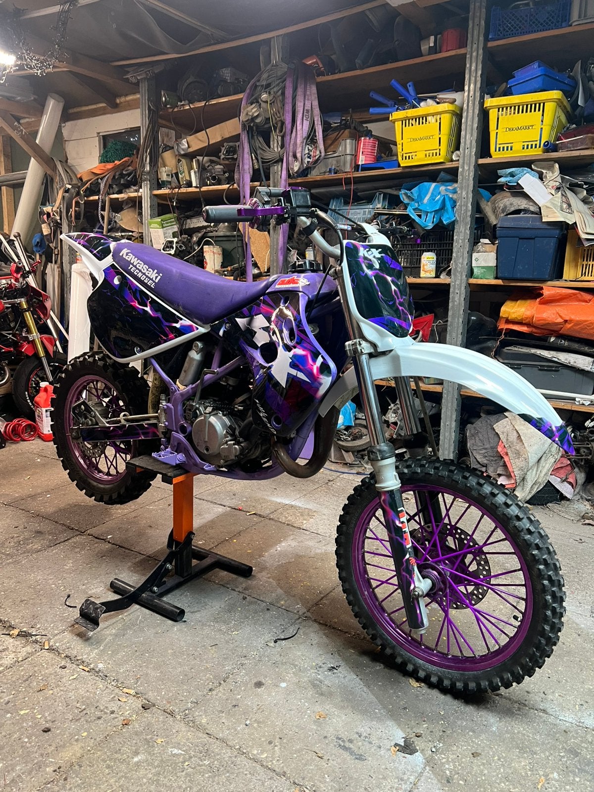 Kawasaki kx60 (groot model), Fietsen en Brommers, 6 versnellingen, 65 cc, Nieuw, Ophalen