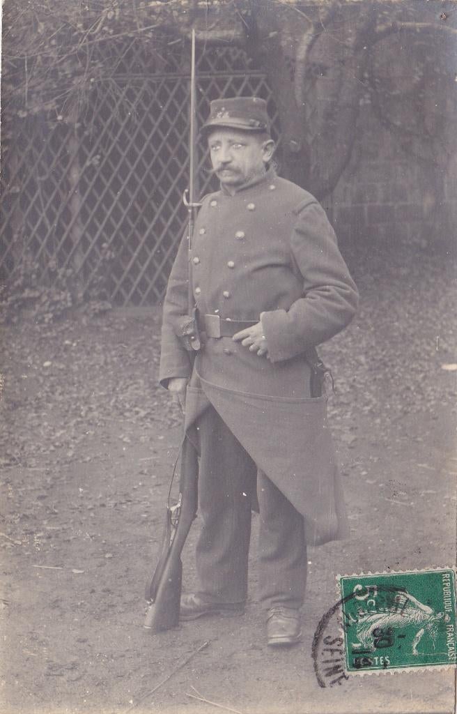 Originele Veldpost 1914 - Soldaat 80e Territoriaal - WO1, Verzamelen, Verzenden, Landmacht, Overige gebieden, Foto of Poster