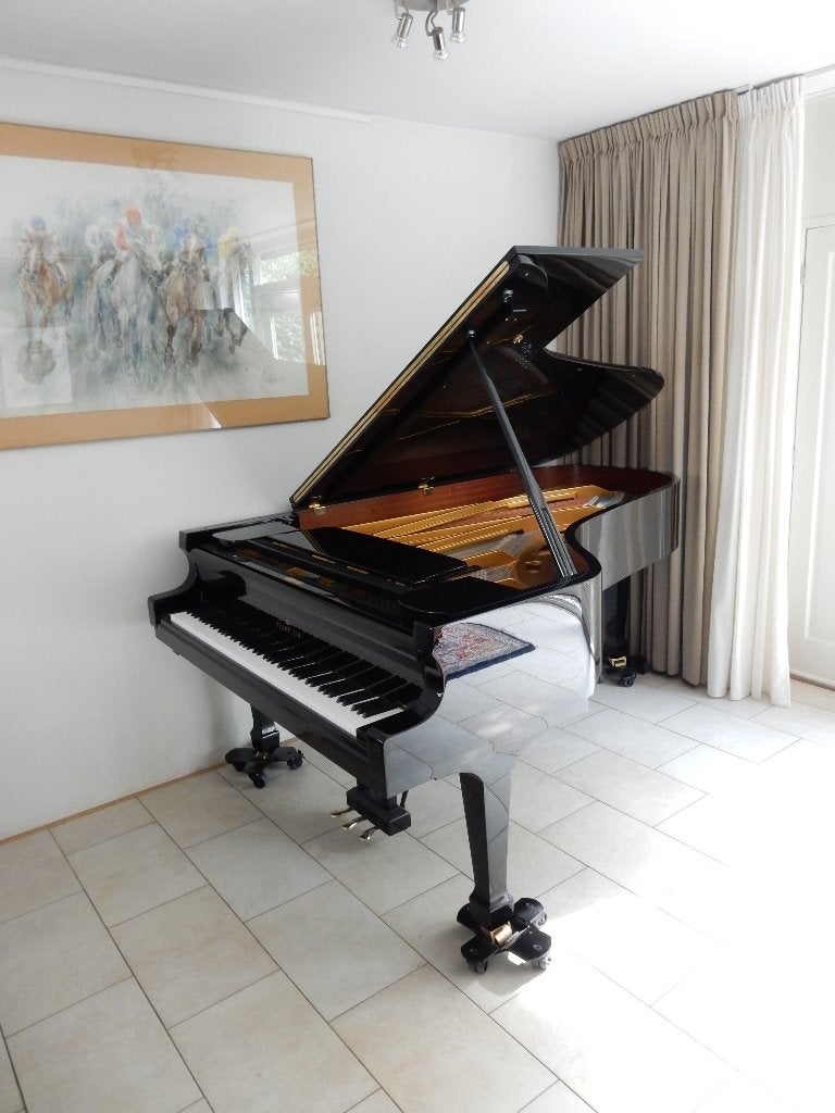 Bechstein Academy vleugel, bj 2007, nieuwprijs 75.900 euro, Ophalen, Zwart, Zo goed als nieuw, Hoogglans