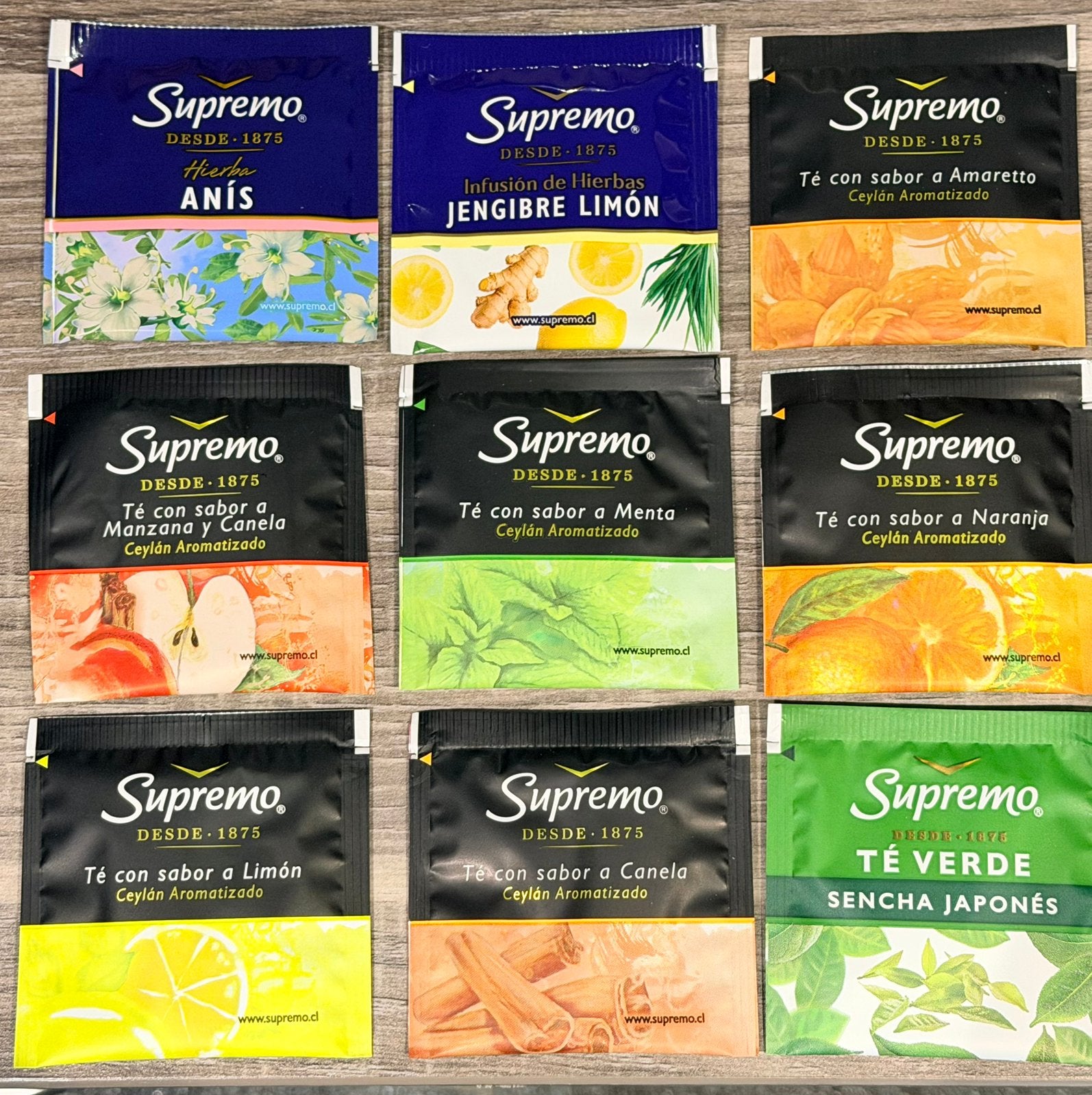 9x theezakje uit Chili merk Supremo, Hobby en Vrije tijd, Verzenden, Theezakje(s), Vol
