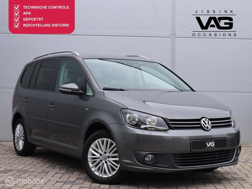 Volkswagen Touran 1.4 TSI Trekhaak Pdc Clima Cruise Stoelver, Auto's, Voorwielaandrijving, Euro 5, Zwart, 4 cilinders