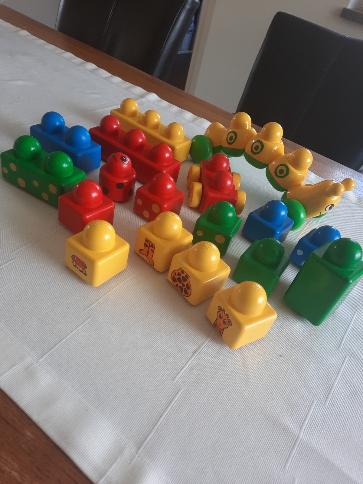 Lego Primo Duplo rups en blokken, Ophalen of Verzenden, Gebruikt, Losse stenen, Lego Primo
