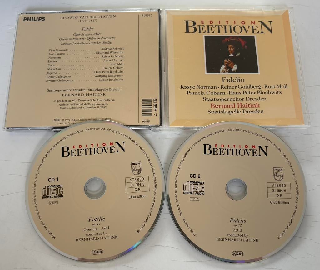 Edition Beethoven - Fidelio (2cd, nieuwstaat), Ophalen of Verzenden, Classicisme, Zo goed als nieuw, Orkest of Ballet