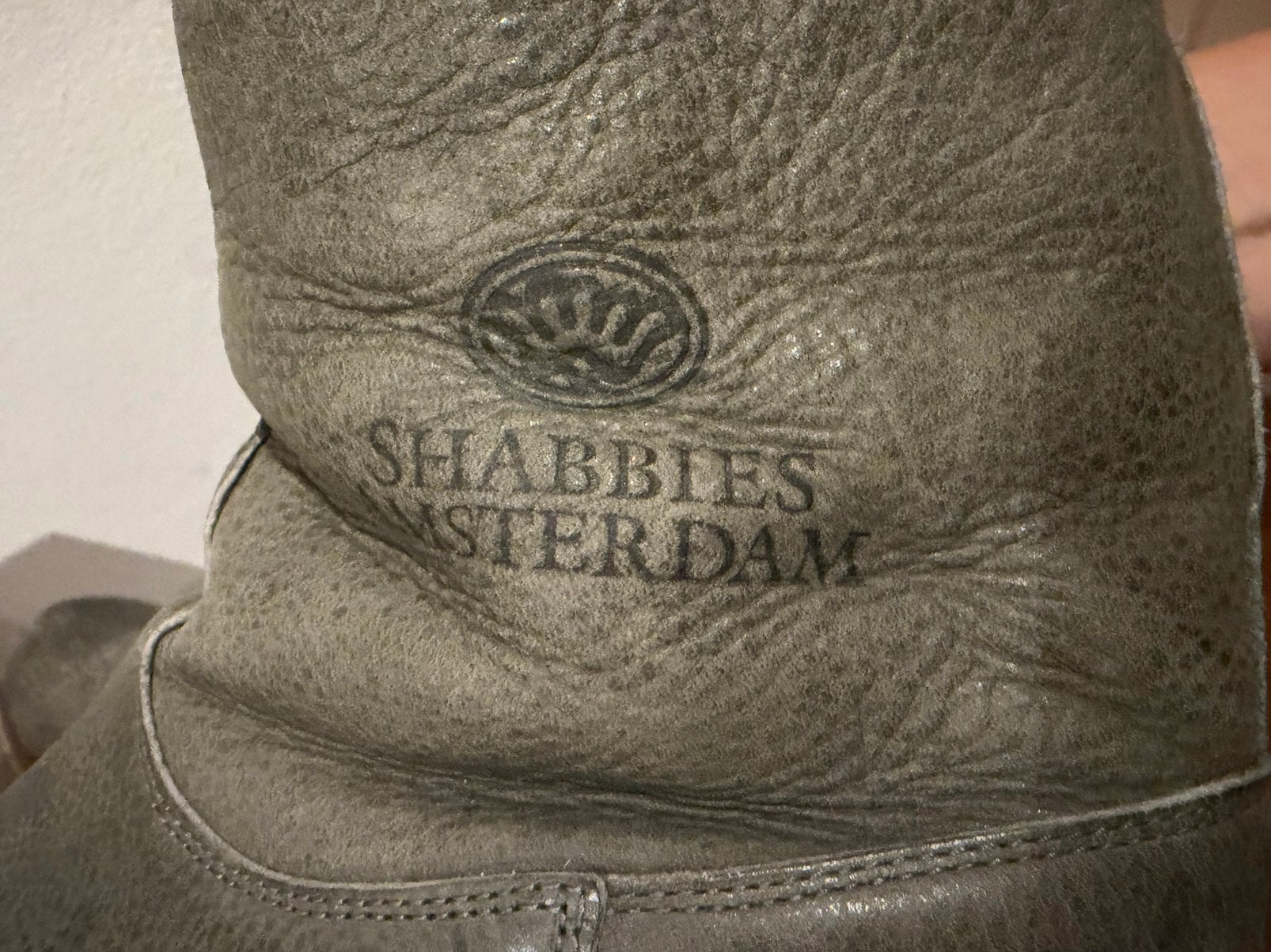 Gevoerde leren laarzen van Shabbies Amsterdam maat 40, Overige kleuren, Lage of Enkellaarzen, Ophalen of Verzenden, Gedragen