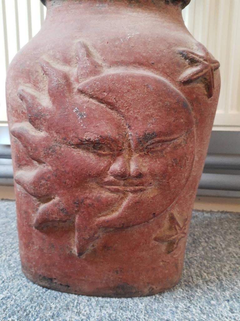 Decoratieve vaas, terra cotta 50cm, Ophalen, Zo goed als nieuw, Overige materialen