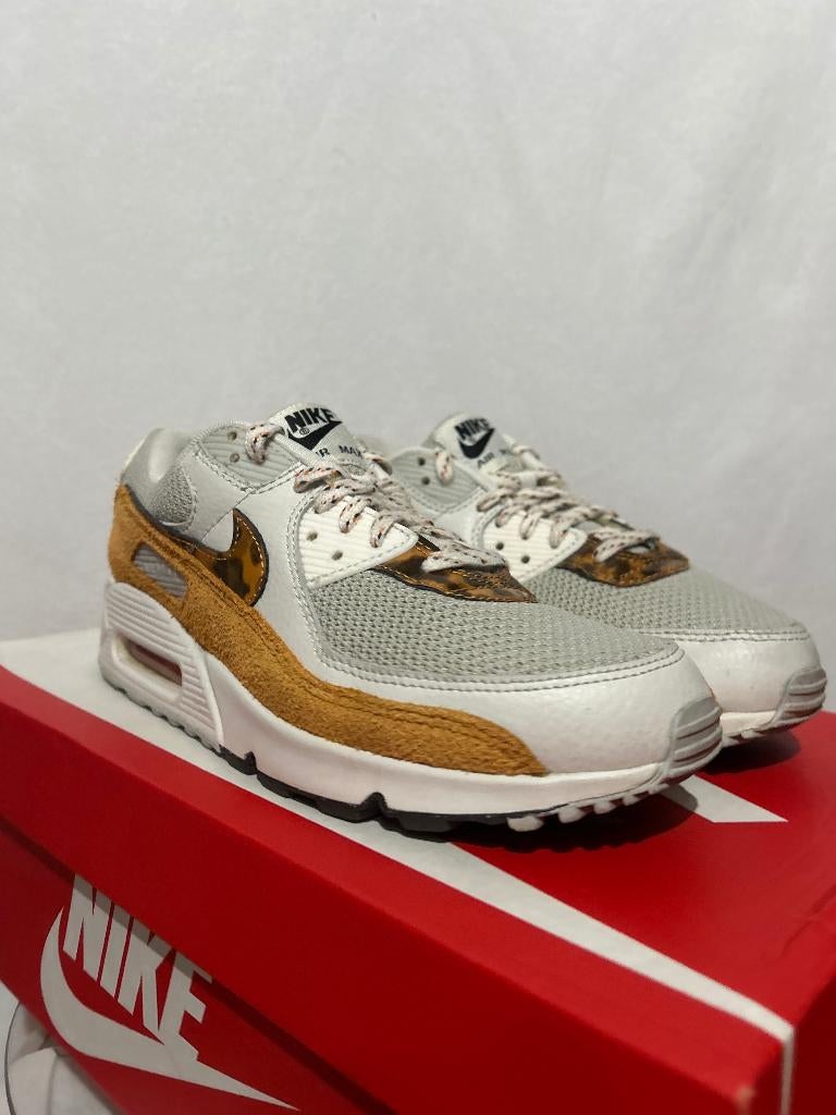 ALS NIEUW! Maat 42 - Nike Air Max 90 Leopard Tortoise Shell, Overige kleuren, Verzenden, Nike, Nike