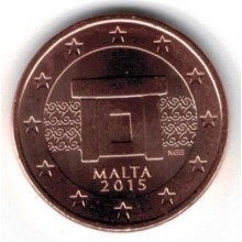 2 en 5 Eurocent Malta 2015 - UNC, Verzenden, Malta, Overige waardes, Setje