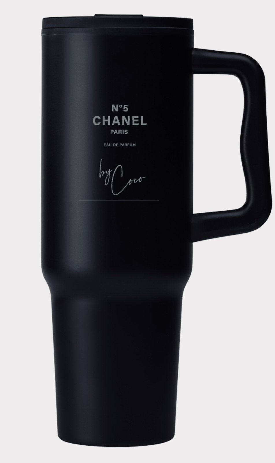 Chanel look thermosbeker 1180 ml ongebruikt, Sieraden, Tassen en Uiterlijk, Gehele gezicht, Zwart, Nieuw, Ophalen of Verzenden