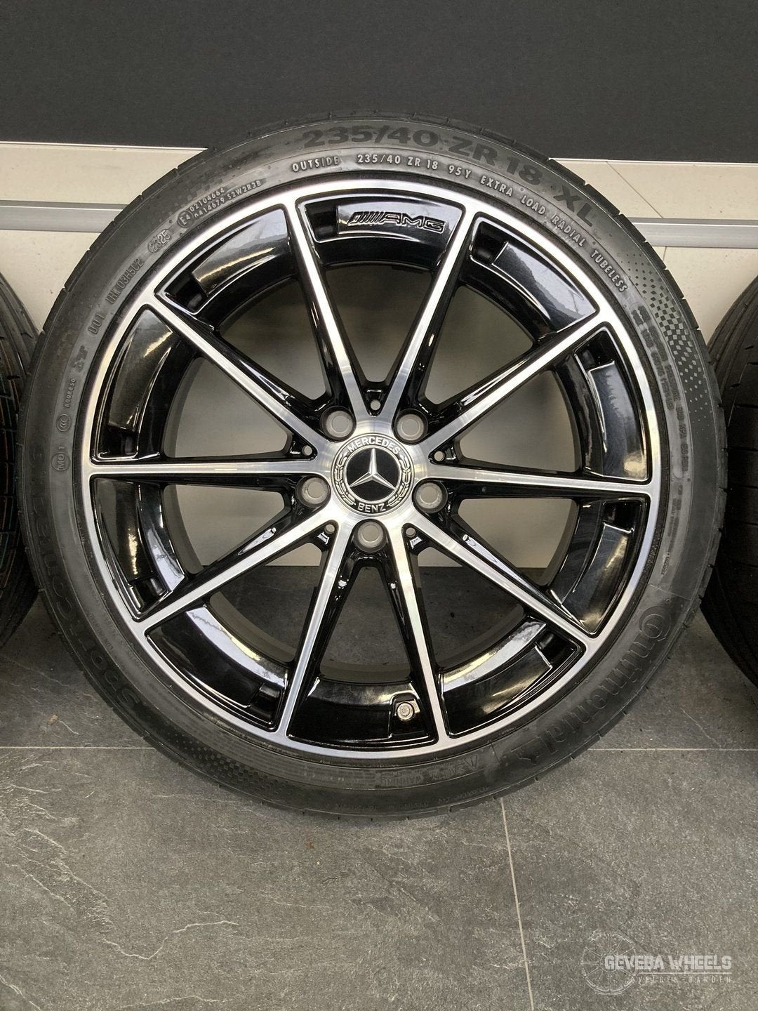 18” originele Mercedes CLA35 X118 AMG velgen + banden 5x112, 18 inch, Gebruikt, -, -