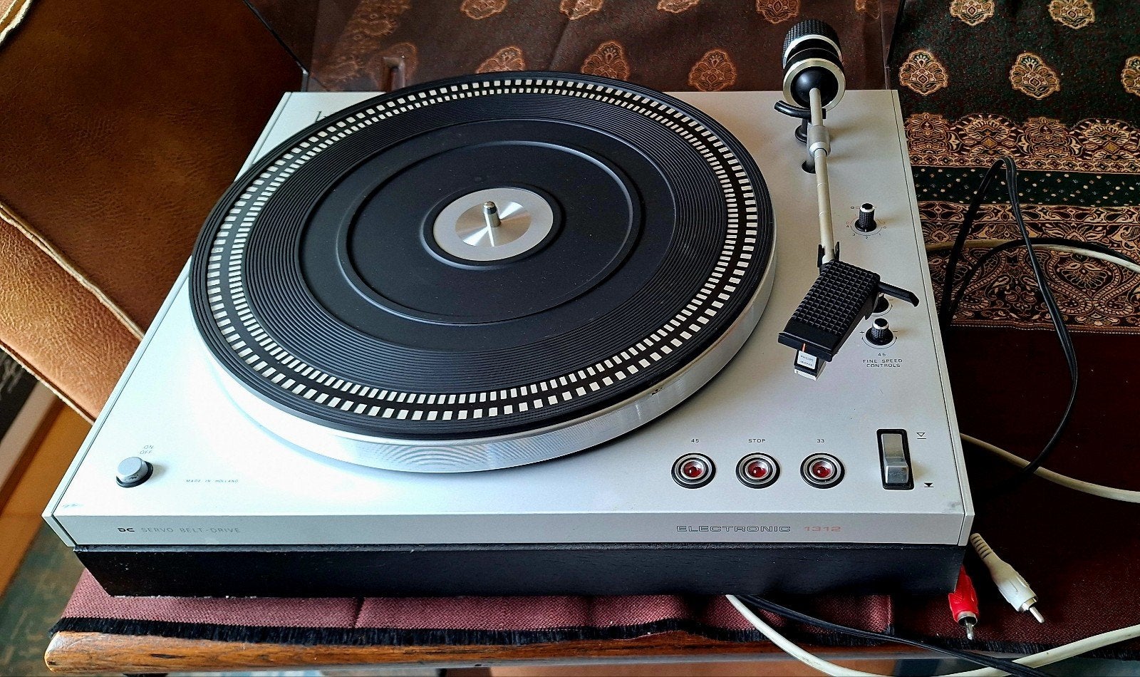 Aristona (Philips)draaitafel 1312 + GP400 met naald, Audio, Tv en Foto, Platenspelers, Ophalen, Gebruikt, Platenspeler, Overige merken