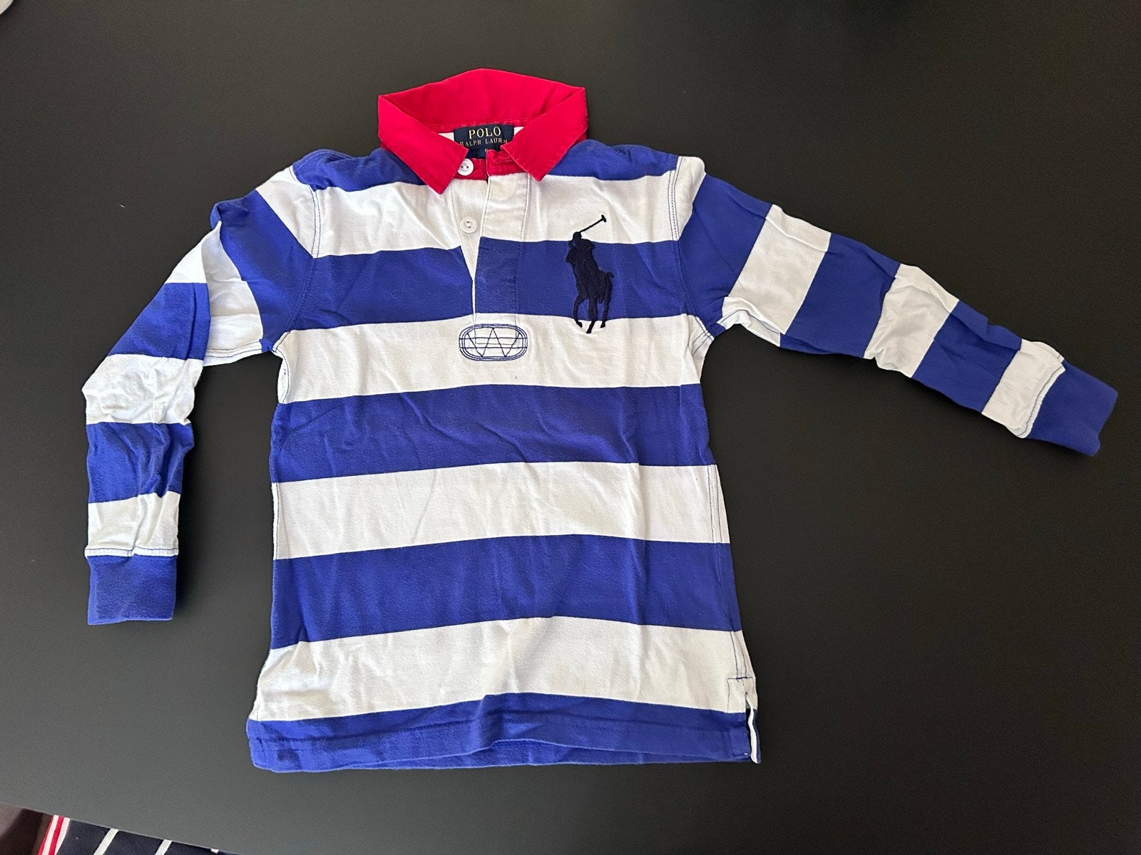 Ralph Lauren gestreepte trui - blauw wit - maat 6 jaar, Kinderen en Baby's, Ophalen of Verzenden, Zo goed als nieuw, Jongen of Meisje