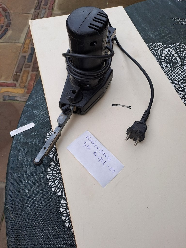 te koop een blacen decker vinger schuur machine ingst, Ophalen of Verzenden, Zo goed als nieuw, Minder dan 600 watt, Bandschuurmachine