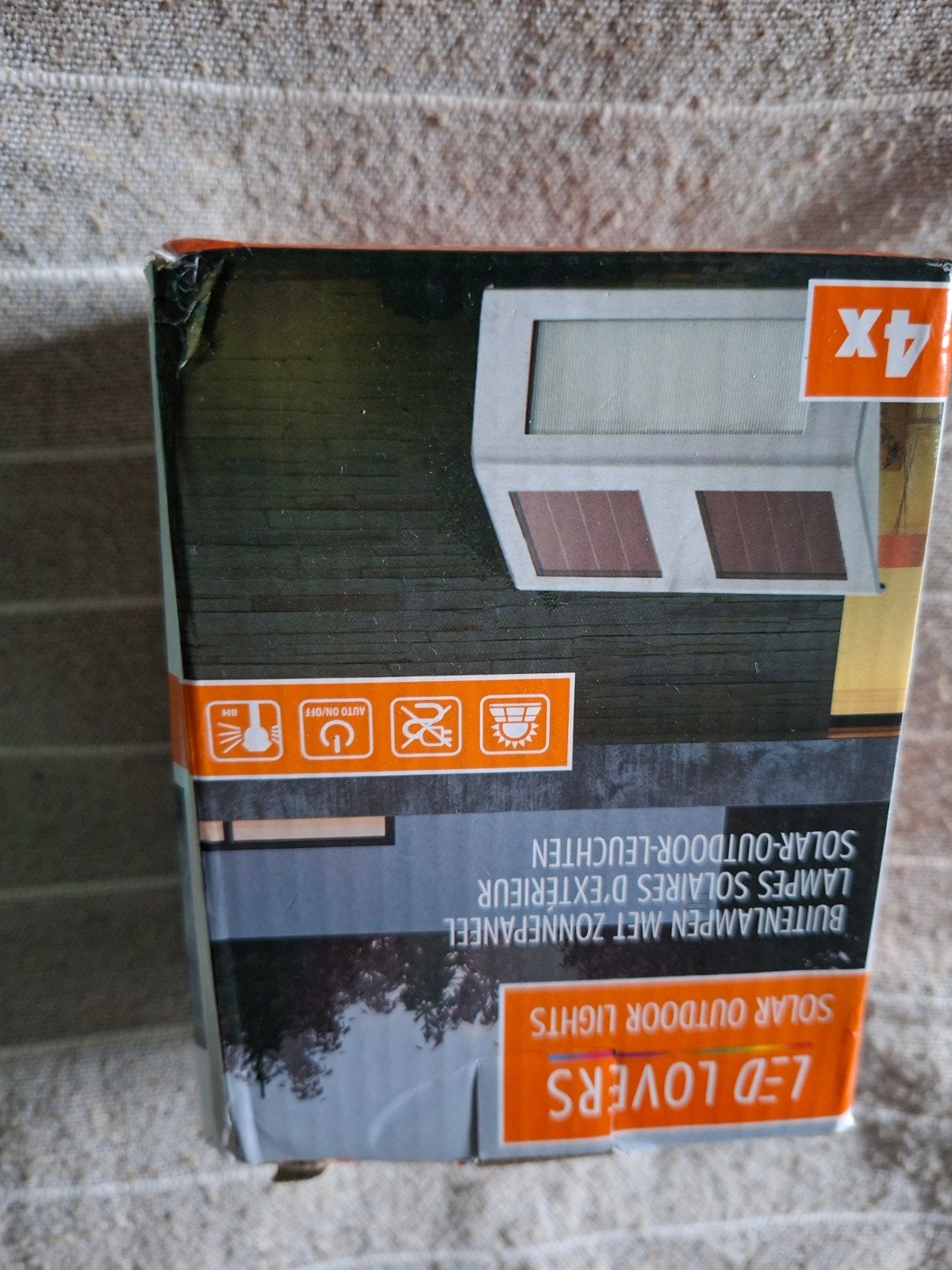4x LED Lovers Solar Buitenlampen met Zonnepaneel Nieuw, Zonne-energie, Kunststof, Minder dan 50 watt, Overige typen